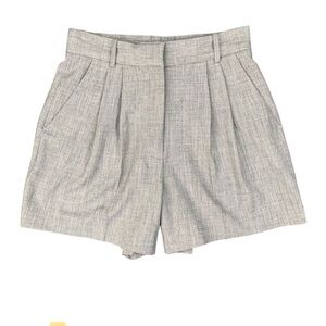 Abercrombie & Fitch Shorts Womens 4/27 Gray Curvy Love Pleated Sloane Tailored